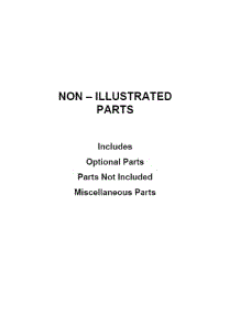 Optional Parts (Not Included) parts for Kenmore Washer 110.31652020 (11031652020, 110 31652020) from AppliancePartsPros.com