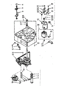 Drive System parts for Kenmore Washer 110.3733107 (1103733107, 110 3733107) from AppliancePartsPros.com