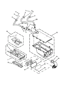 Dispenser Parts parts for Kenmore Washer 110.41932510 (11041932510, 110 41932510) from AppliancePartsPros.com