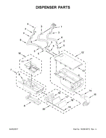 Dispenser Parts parts for Kenmore Washer 110.41942710 (11041942710, 110 41942710) from AppliancePartsPros.com