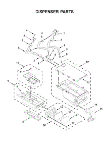 Dispenser Parts parts for Kenmore Washer 110.41952710 (11041952710, 110 41952710) from AppliancePartsPros.com
