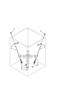 Suspension parts for Kenmore Washer 110.42182200 (11042182200, 110 42182200) from AppliancePartsPros.com