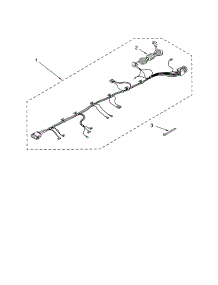 Wiring Harness parts for Kenmore Washer 110.42182201 (11042182201, 110 42182201) from AppliancePartsPros.com