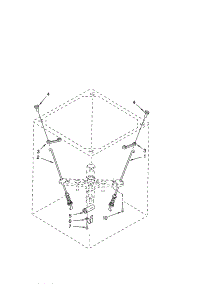 Suspension parts for Kenmore Washer 110.42722200 (11042722200, 110 42722200) from AppliancePartsPros.com
