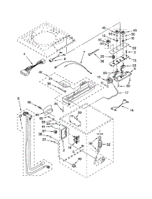 Controls And Rear Panel parts for Kenmore Washer 110.42722201 (11042722201, 110 42722201) from AppliancePartsPros.com