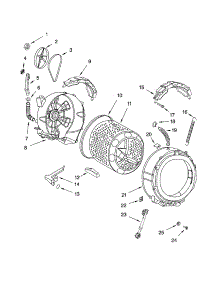 Tub And Basket parts for Kenmore Washer 110.42824200 (11042824200, 110 42824200) from AppliancePartsPros.com