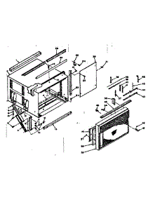 Cabinet Parts parts for Kenmore Heat Pump System 106.67680 (10667680, 106 67680) from AppliancePartsPros.com