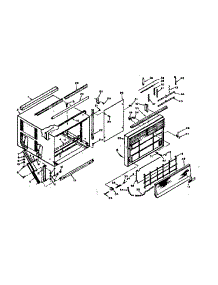 Cabinet Parts parts for Kenmore Heat Pump System 106.67820 (10667820, 106 67820) from AppliancePartsPros.com