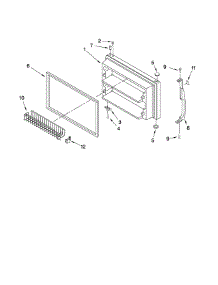 Freezer Door Parts parts for Kenmore Refrigerator 106.67979802 (10667979802, 106 67979802) from AppliancePartsPros.com