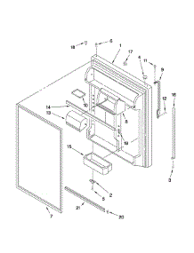 Refrigerator Door Parts parts for Kenmore Refrigerator 106.67979802 (10667979802, 106 67979802) from AppliancePartsPros.com