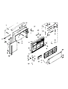 Cabinet Parts parts for Kenmore Heat Pump System 106.68071 (10668071, 106 68071) from AppliancePartsPros.com