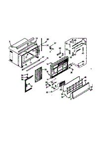 Cabinet Parts parts for Kenmore Heat Pump System 106.68130 (10668130, 106 68130) from AppliancePartsPros.com
