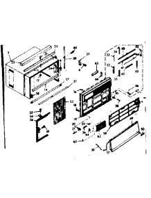 Cabinet Parts parts for Kenmore Heat Pump System 106.68141 (10668141, 106 68141) from AppliancePartsPros.com