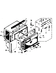 Cabinet Parts parts for Kenmore Heat Pump System 106.68201 (10668201, 106 68201) from AppliancePartsPros.com