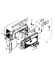 Cabinet Parts parts for Kenmore Heat Pump System 106.68601 (10668601, 106 68601) from AppliancePartsPros.com