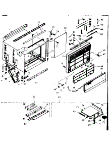 Cabinet Parts parts for Kenmore Heat Pump System 106.68610 (10668610, 106 68610) from AppliancePartsPros.com
