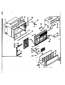 Cabinet Parts parts for Kenmore Heat Pump System 106.68700 (10668700, 106 68700) from AppliancePartsPros.com
