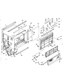 Cabinet Parts parts for Kenmore Heat Pump System 106.68780 (10668780, 106 68780) from AppliancePartsPros.com