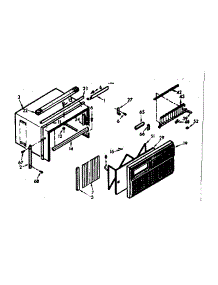Cabinet Parts parts for Kenmore Heat Pump System 106.69270 (10669270, 106 69270) from AppliancePartsPros.com