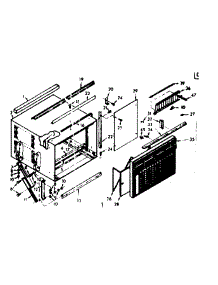 Cabinet Parts parts for Kenmore Heat Pump System 106.69640 (10669640, 106 69640) from AppliancePartsPros.com