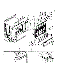 Cabinet Parts parts for Kenmore Heat Pump System 106.69720 (10669720, 106 69720) from AppliancePartsPros.com