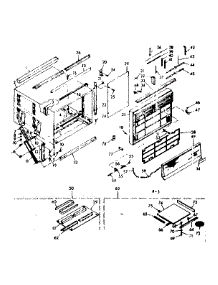 Cabinet Parts parts for Kenmore Heat Pump System 106.69740 (10669740, 106 69740) from AppliancePartsPros.com