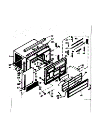 Cabinet Parts parts for Kenmore Heat Pump System 106.69760 (10669760, 106 69760) from AppliancePartsPros.com