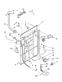Rear Panel Parts parts for Kenmore Washer 110.26884503 (11026884503, 110 26884503) from AppliancePartsPros.com