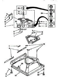 Machine Base parts for Kenmore Washer 110.26892690 (11026892690, 110 26892690) from AppliancePartsPros.com