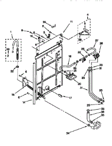 Rear Panel parts for Kenmore Washer 110.26892690 (11026892690, 110 26892690) from AppliancePartsPros.com