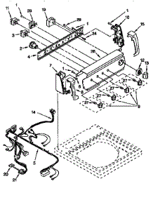 Control Panel parts for Kenmore Washer 110.26892691 (11026892691, 110 26892691) from AppliancePartsPros.com