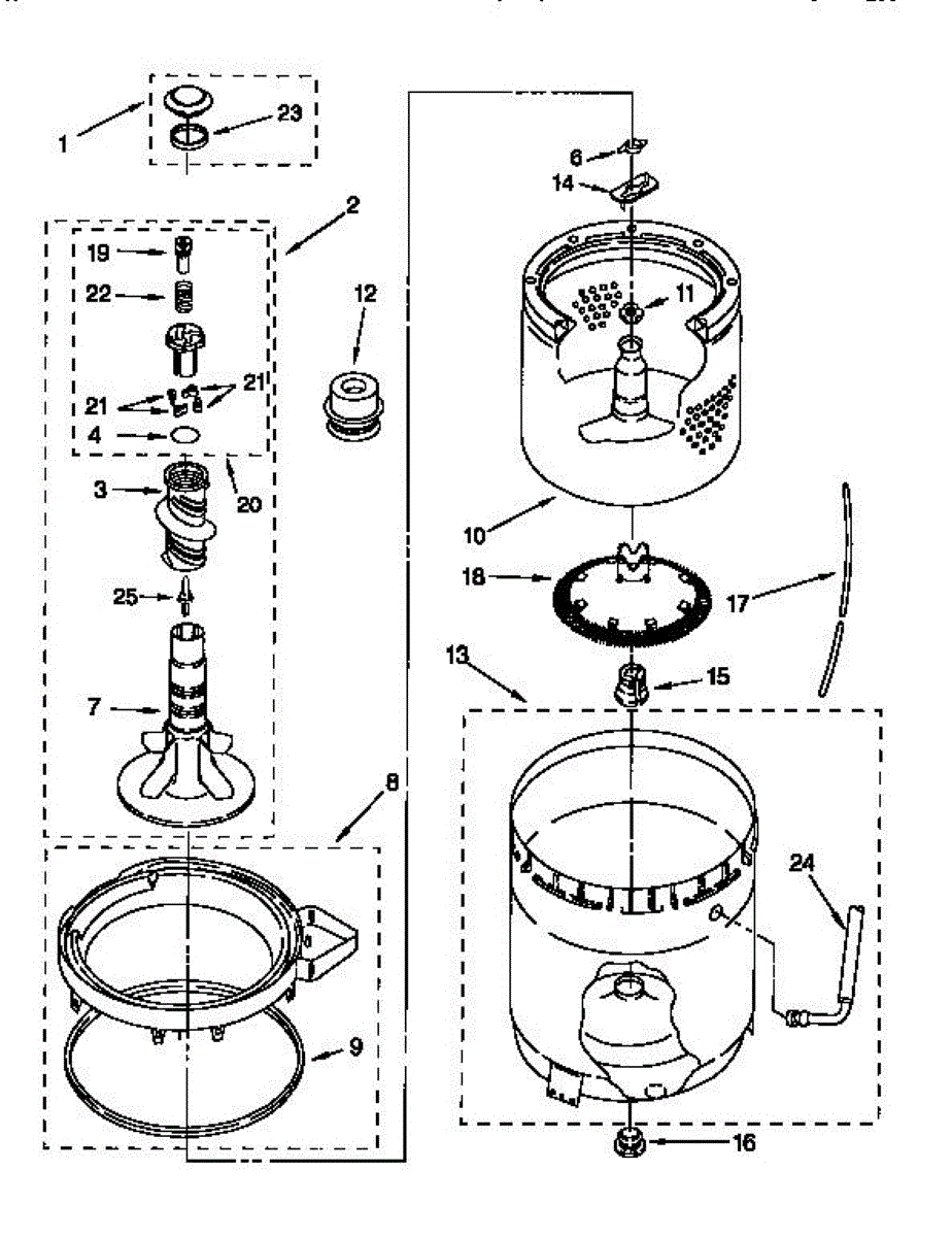 Parts for Kenmore 110.26902690 (11026902690, 110 26902690): Agitator ...