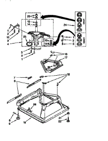 Machine Base parts for Kenmore Washer 110.26904691 (11026904691, 110 26904691) from AppliancePartsPros.com