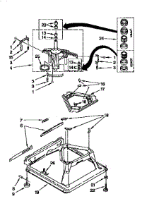 Machine Base parts for Kenmore Washer 110.26912690 (11026912690, 110 26912690) from AppliancePartsPros.com