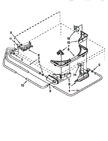 Detergent Rinse Dispenser parts for Kenmore Washer 110.26932690 (11026932690, 110 26932690) from AppliancePartsPros.com