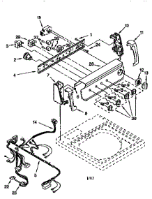 Control Panel parts for Kenmore Washer 110.26932691 (11026932691, 110 26932691) from AppliancePartsPros.com