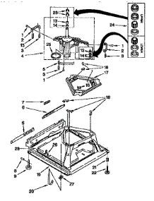 Machine Base parts for Kenmore Washer 110.26932691 (11026932691, 110 26932691) from AppliancePartsPros.com