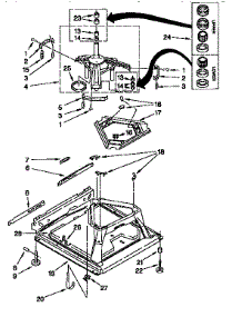 Machine Base parts for Kenmore Washer 110.26934690 (11026934690, 110 26934690) from AppliancePartsPros.com