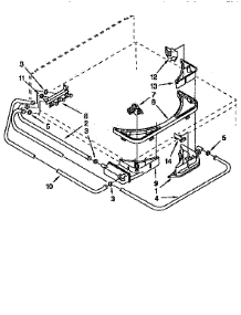 Detergent And Rinse Dispenser parts for Kenmore Washer 110.26934691 (11026934691, 110 26934691) from AppliancePartsPros.com