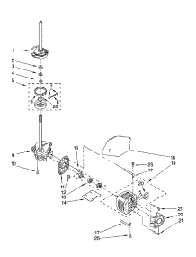 Brake, Clutch, Gearcase, Motor And Pump Parts parts for Kenmore Washer 110.26944500 (11026944500, 110 26944500) from AppliancePartsPros.com