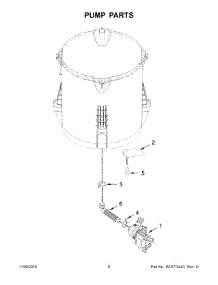 Pump Parts parts for Kenmore Washer 110.27132410 (11027132410, 110 27132410) from AppliancePartsPros.com