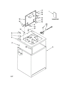 Top And Cabinet Parts parts for Kenmore Washer 110.27172600 (11027172600, 110 27172600) from AppliancePartsPros.com