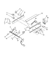 Console Panel Parts parts for Kenmore Washer 110.27172600 (11027172600, 110 27172600) from AppliancePartsPros.com