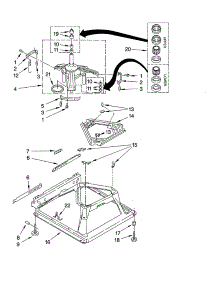 Machine Base Parts parts for Kenmore Washer 110.27224600 (11027224600, 110 27224600) from AppliancePartsPros.com