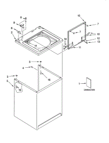 Top And Cabinet Parts parts for Kenmore Washer 110.27422600 (11027422600, 110 27422600) from AppliancePartsPros.com