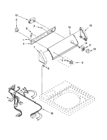 Control Panel Parts parts for Kenmore Washer 110.27442600 (11027442600, 110 27442600) from AppliancePartsPros.com
