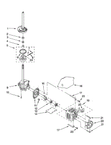 Brake, Clutch, Gearcase, Motor And Pump Parts parts for Kenmore Washer 110.27442600 (11027442600, 110 27442600) from AppliancePartsPros.com