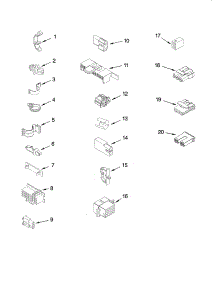 Wiring Harness Parts parts for Kenmore Washer 110.27612600 (11027612600, 110 27612600) from AppliancePartsPros.com