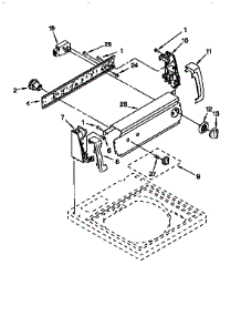Control Panel parts for Kenmore Washer 110.27622790 (11027622790, 110 27622790) from AppliancePartsPros.com