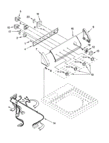 Control Panel Parts parts for Kenmore Washer 110.27721600 (11027721600, 110 27721600) from AppliancePartsPros.com